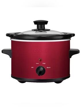 COOKS 1.5 Quart Slow Cooker in Red